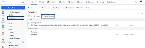 Creating email templates and using them - NIC eMail