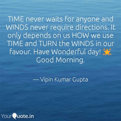 TIME never waits for anyo... | Quotes & Writings by Vipin Kumar Gupta ...