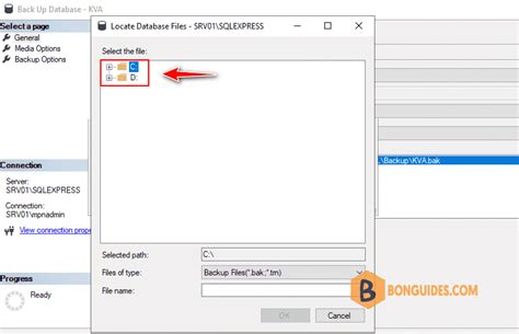 Image result for MS SQL SSMS Backup to Local Drive