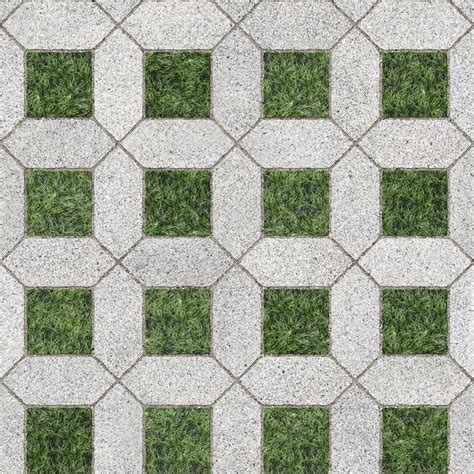 Mondo Grass, Picket and Square Seamless Texture