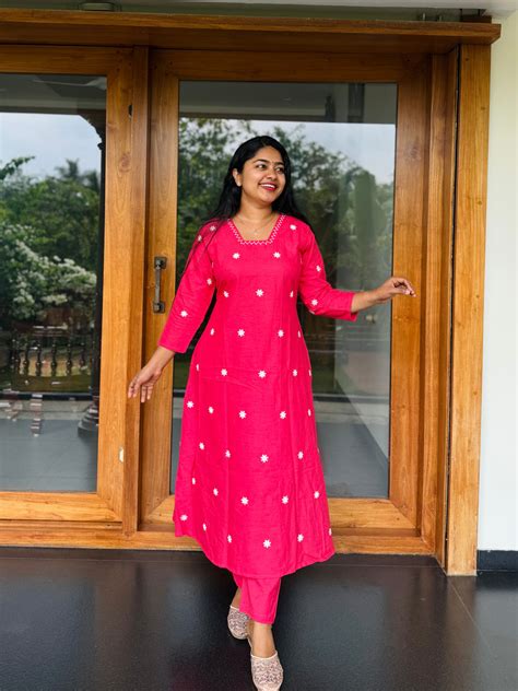 Soft Cotton Cordset Pink and Mint Green – Hand Picked By Vismaya