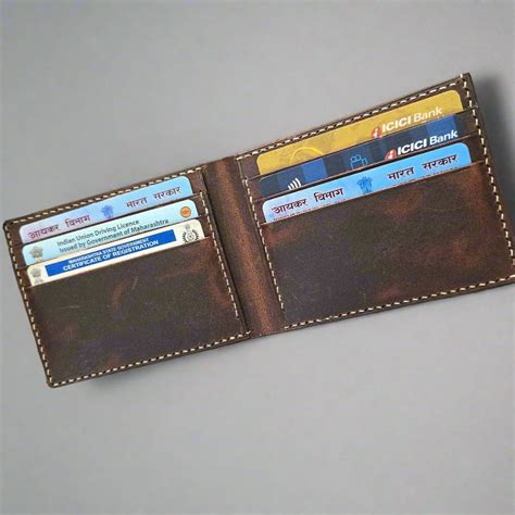 Fullgrain leather wallet for men - Indianleathercraft