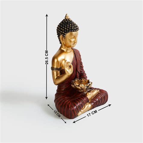 Buy Alpana Polyresin Buddha Figurine T-Light Holder from Home Centre at ...