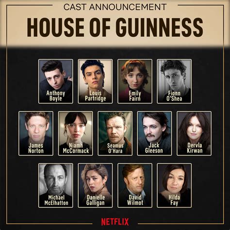 Netflix announces House of Guinness cast - Cork's 96FM