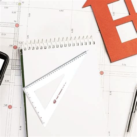 Buy Utoolmart Triangle Ruler Set, 35cm / 13.8-inch Plexiglass Right ...