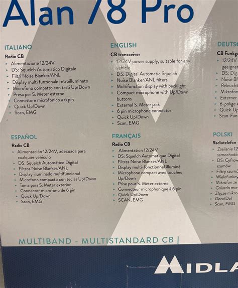 Second Hand Midland alan 48 pro am/fm cb radio - Radioworld UK