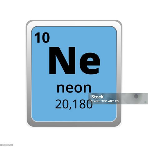 Periodic Table Element Neon Stock Illustration - Download Image Now ...