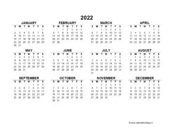 2022 Daily Planner Template - CalendarHolidays.in