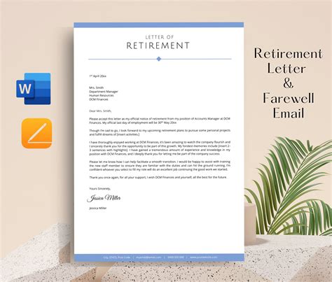 Letter Of Resignation Retirement Template How To Write A Great