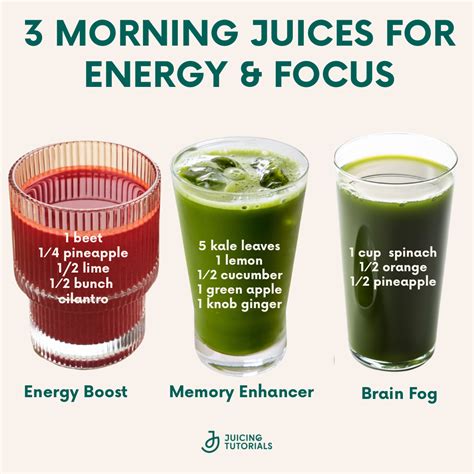 3 Morning Juices for Energy & Focus