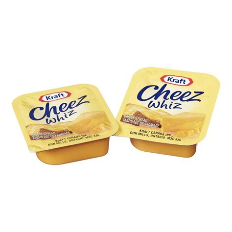 Kraft Cheez Whiz Original, 18g Packets, 200 Count