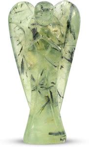 REIKI CRYSTAL PRODUCTS Natural prehnite Crystal Angel Size 5 cm (2 inch ...