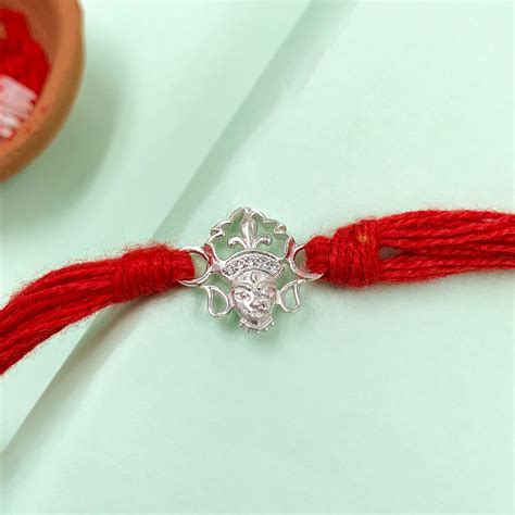 Pure 92.5 Silver Durga Maa Rakhi – Unniyarcha Design