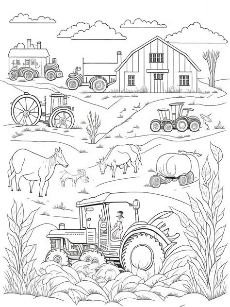 Farming Coloring Pages