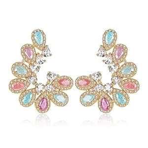 Multi Color Metal Stylish Gold Tonned Party Wear Trendy Ear Cuffs ...