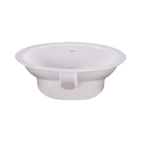 Cera - Counter Top Oval White Wash Basin - S2030103 by Decure.in