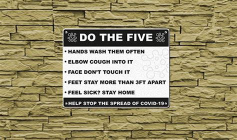 Shop "Do The Five" Signs | Circle One