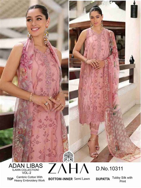ADAN LIBAS VOL-2 BY ZAHA 10311 TO 10313 SERIES BEAUTIFUL PAKISTANI ...