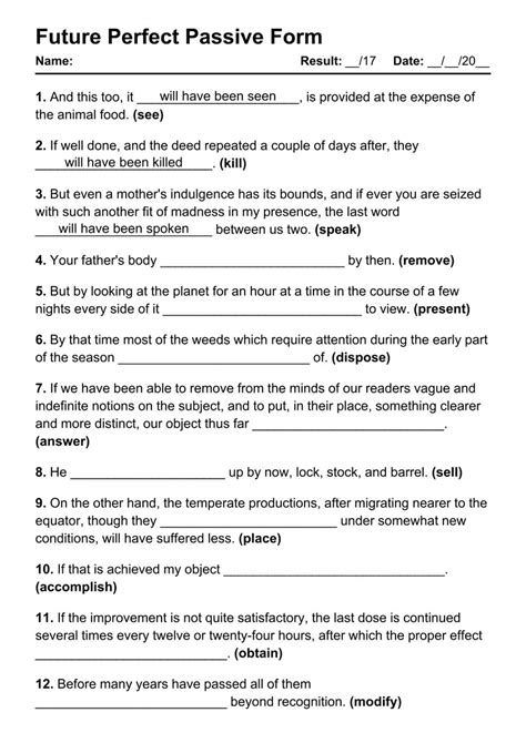 Future Perfect Passive Examples 的图像结果