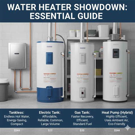 Compare Water Heater Types: Essential Guide