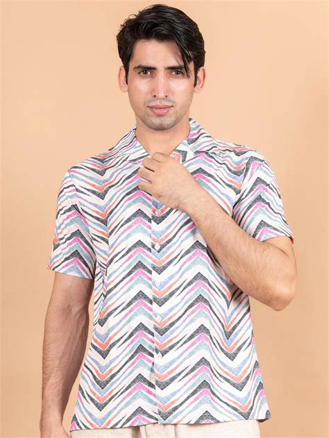 Buy Cuban Collar Half Sleeves Online | Tistabene