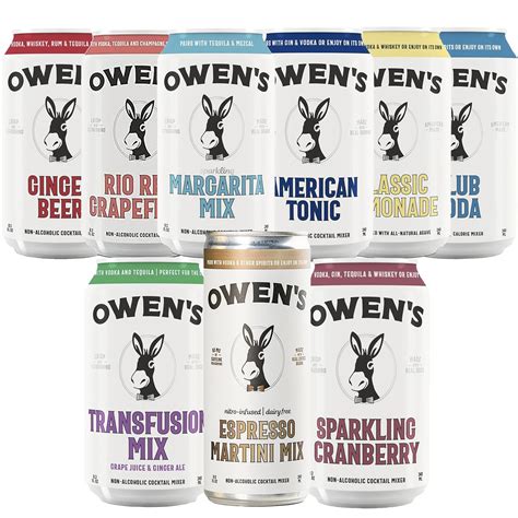 Amazon.com : Owen’s Craft Mixers American Tonic, Lemonade, Transfusion ...