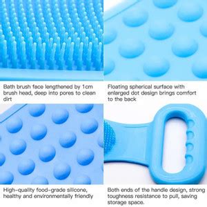 RadhaTex Double Sided Silicone Body Bath Belt/Exfoliating Shower ...