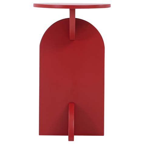Crescent End Table, Minimalist Red End Table at 1stDibs | crescent side ...