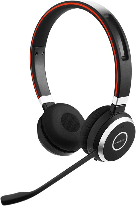 Jabra Evolve 65 UC Bluetooth Wireless On Ear Headphone with Mic (Black ...