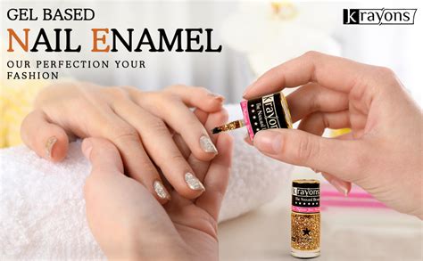 Buy Krayons gel base glossy effect nail polish enamel color, 6ml safe ...