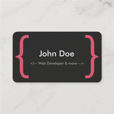 Web Developer Business Card 的图像结果