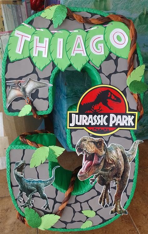 Piñata número 3 de Jurassic park | Fiesta de parque jurásico, Fiesta de ...