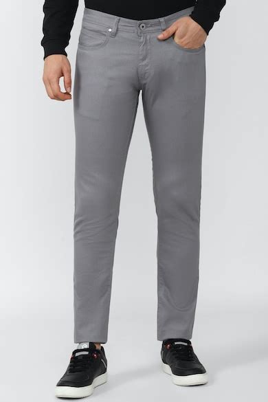Buy Men Grey Solid Low Skinny Fit Chino Casual Trousers Online - 760077 ...