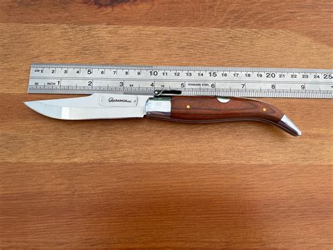 3.6” Spanish Navaja Teja Albacete Pocket Knife Red Stamina Scales - USA ...