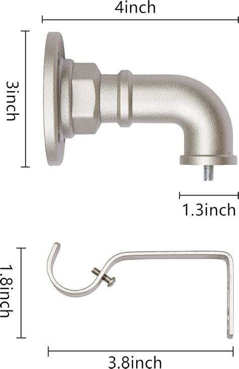 Buy BOOMJOG Industrial Curtain Rod,Room Darkening Single Curtain Rod ...