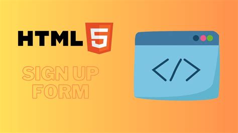 Image result for HTML Sign Up Form Code