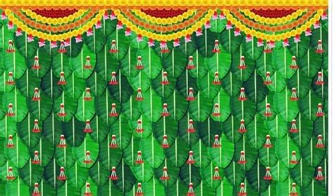Backdropon Banana Leaf with Red Hanging Flowers Design Backdrop Cloth ...
