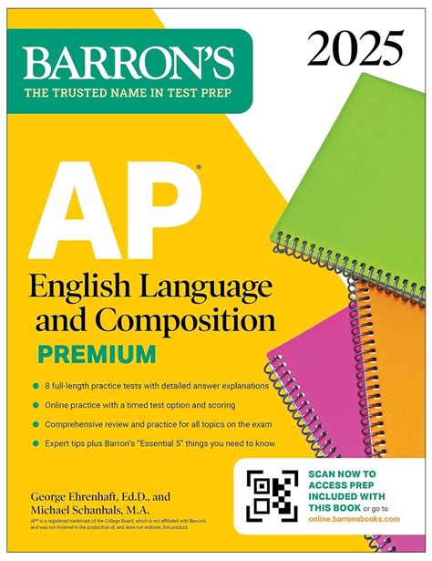 AP ENGLISH LANGUAGE AND COMPOSITION PREMIUM, 2025: 8 PRACTICE TESTS ...