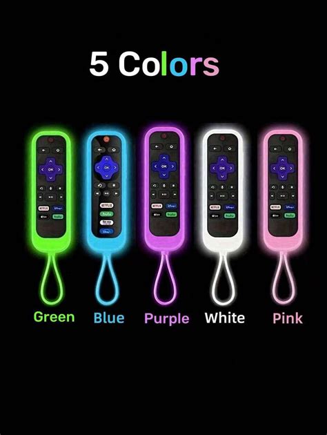 Silicone Remote Control Cover For Roku TV Remote / For Roku Simple ...