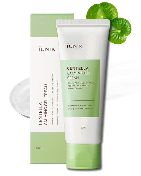 iUNIK Centella Calming Gel Cream Vegan Non-Sticky Face Moisturizer Acne ...