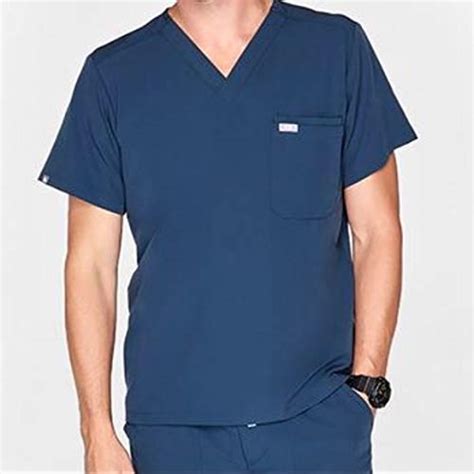 Unifab India MSB777L Scrub Male Deluxe Set Caribbean Blue (LARGE ...