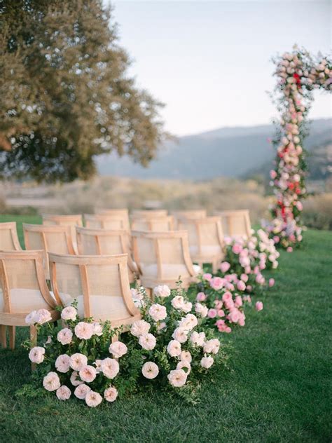 Wedding Aisle Flower Inspiration - David Austin Wedding and Event Roses