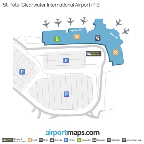 St. Pete–Clearwater International Airport (PIE) – terminal map ...