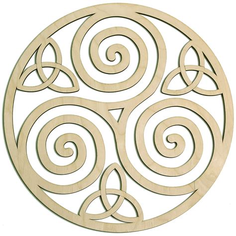 Triskelion Celtic Knot, Triskele Knot Wooden Wall Art 12", Celtic Art ...