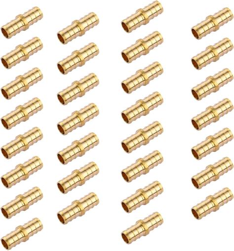 Buy LTI 30 Pack 3/4 inch Straight Coupling PEX Fittings Lead Free Brass ...