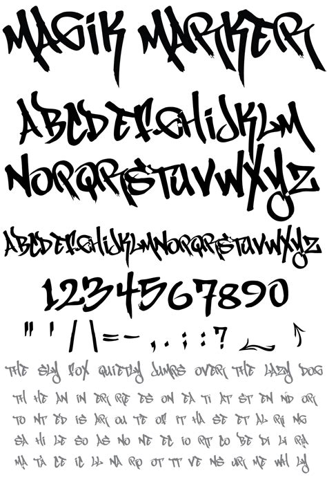 Graffiti Fonts - Magik Marker Free