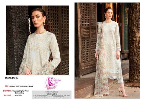 Dinsaa 243 Soft Cotton Pakistani Salwar Suits Collection