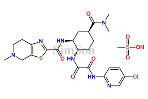 Edoxaban (SSS)-Isomer Besylate Salt | CAS No- 1255529-27-1 (Free base ...