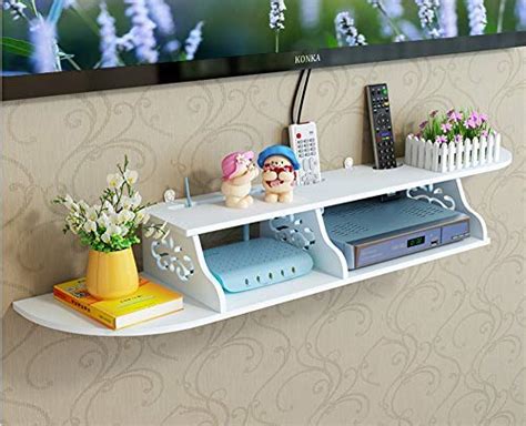 SS ARTS Engineered Wood TV Set Top Box & WiFi Router Stand DVD Stand ...