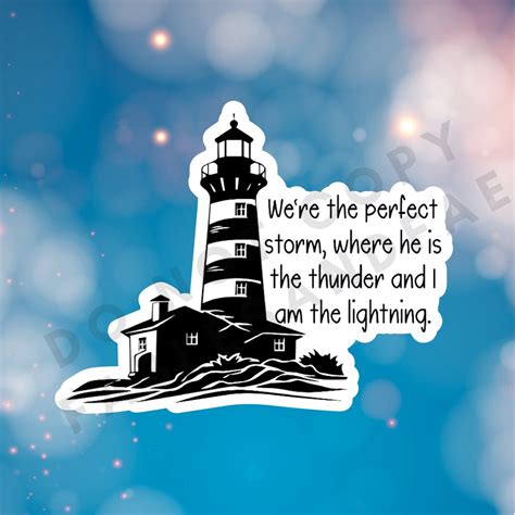 We're the Perfect Storm.. Book Water Resistant Stickerfor - Etsy
